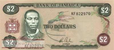 Jamaica - 2  Dollars (#065b_UNC)
