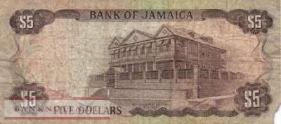 Jamaica - 5  Dollars (#066_G)