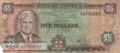 Jamaica - 5  Dollars (#066_G)