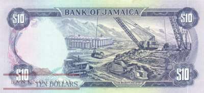 Jamaica - 10  Dollars (#067b_VF)