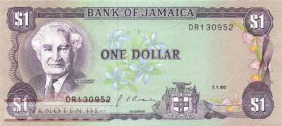 Jamaica - 1  Dollar (#068Ad_UNC)