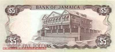 Jamaica - 5  Dollars (#070d-92_UNC)