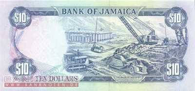 Jamaica - 10  Dollars (#071d-91_UNC)