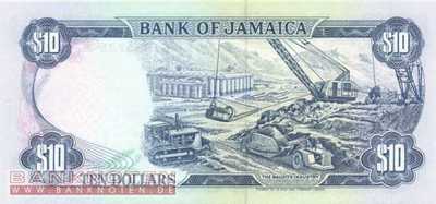 Jamaica - 10  Dollars (#071d-92_UNC)