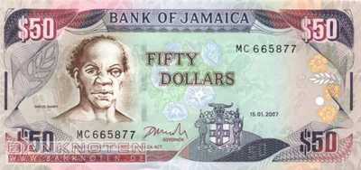 Jamaica - 50  Dollars (#083b_UNC)