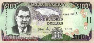 Jamaica - 100  Dollars (#084d_UNC)