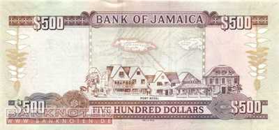 Jamaica - 500  Dollars (#085h_UNC)
