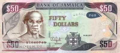 Jamaica - 50  Dollars (#094c_UNC)