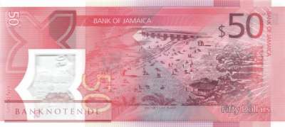 Jamaica - 50  Dollars (#096a_UNC)