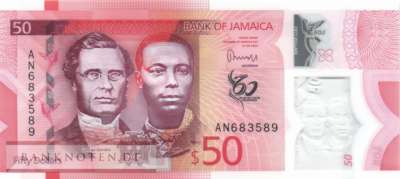 Jamaica - 50  Dollars (#096a_UNC)