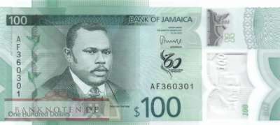 Jamaica - 100  Dollars (#097a_UNC)