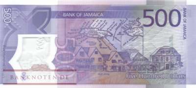 Jamaica - 500  Dollars - Ersatzbanknote (#098aR_UNC)