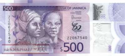 Jamaica - 500  Dollars - Ersatzbanknote (#098aR_UNC)
