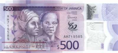 Jamaica - 500  Dollars (#098a_UNC)