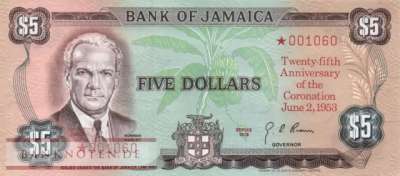 Jamaica - 5  Dollas (#CS3-3_UNC)