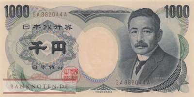 Japan - 1.000  Yen (#100b_UNC)