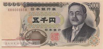 Japan - 5.000  Yen (#101b_UNC)