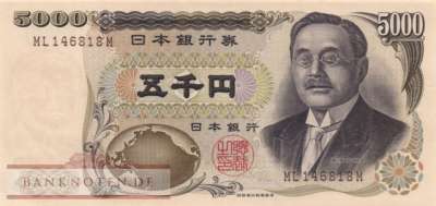 Japan - 5.000  Yen (#101c_UNC)