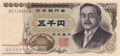 Japan - 5.000  Yen (#101d_UNC)