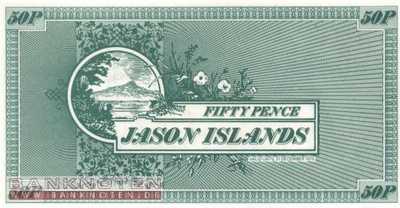 Jason Islands - 50  Pence - private issue (#901_UNC)