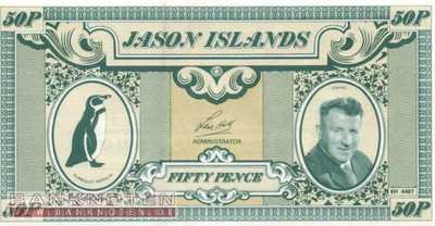 Jason Islands - 50  Pence - Privatausgabe (#901_UNC)