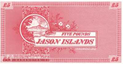 Jason Islands - 5  Pounds - Privatausgabe (#903_UNC)