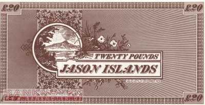Jason Islands - 20  Pounds - Privatausgabe (#905_UNC)