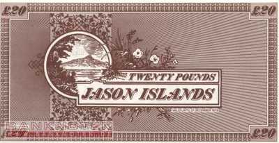 Jason Islands - 20  Pounds - private issue (#905_UNC)
