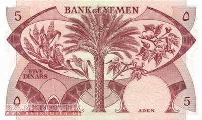 Jemen Demokratische Republik - 5  Dinars (#008a_UNC)