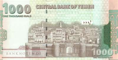 Jemen - 1.000  Rials - Ersatzbanknote (#032R_UNC)