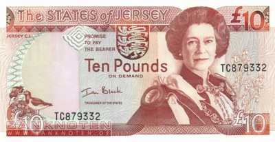 Jersey - 10  Pounds (#028a_UNC)