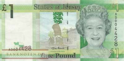 Jersey - 1  Pound (#032a_VF)