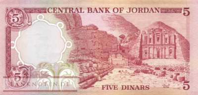 Jordanien - 5  Dinars (#019d_UNC)