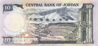 Jordanien - 10  Dinars (#020d_UNC)