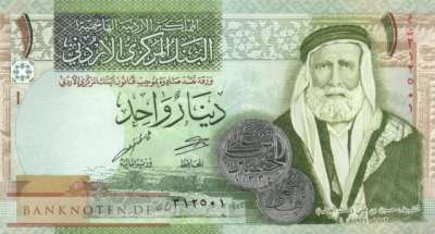 Jordanien - 1  Dinar (#034i_UNC)