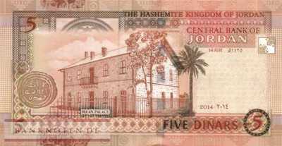 Jordan - 5  Dinars (#035g_UNC)