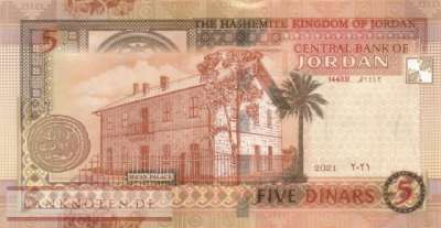 Jordanien - 5  Dinars (#035k_UNC)