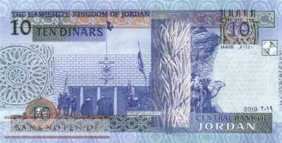 Jordanien - 10  Dinars (#036g_UNC)