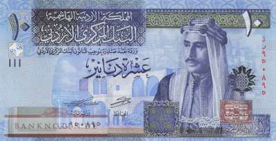 Jordanien - 10  Dinars (#036h_UNC)
