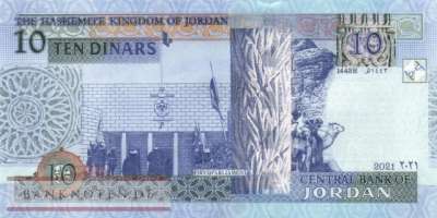 Jordan - 10  Dinars (#036i_UNC)