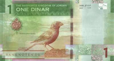 Jordan - 1  Dinar (#039a_UNC)