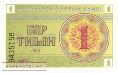 Kazakhstan - 1  Tyin (#001c_UNC)