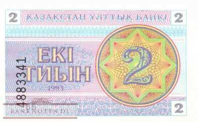 Kazakhstan - 2  Tyin (#002a_UNC)