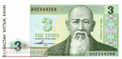 Kazakhstan - 3  Tenge (#008a-1_UNC)