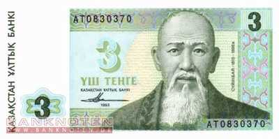 Kasachstan - 3  Tenge (#008a-2_UNC)