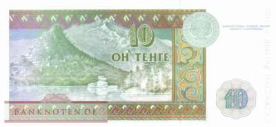 Kasachstan - 10  Tenge (#010a-1_UNC)