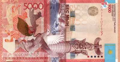 Kazakhstan - 5.000  Tenge (#038-1_UNC)