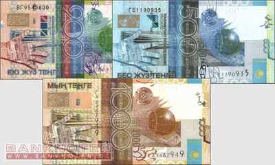 Kasachstan: 200 - 1.000 Tenge (3 Banknoten)