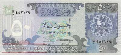 Katar - 50  Riyals (#017_XF)