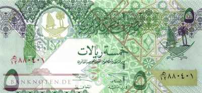 Qatar - 5  Riyals (#021_UNC)